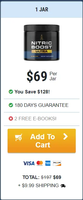 Nitric Boost Ultra 1 bottle